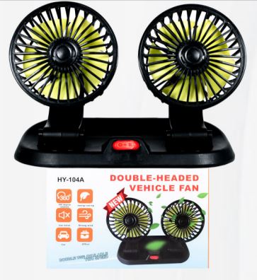 TE Ventilador Mini Doble Para Carro 12v